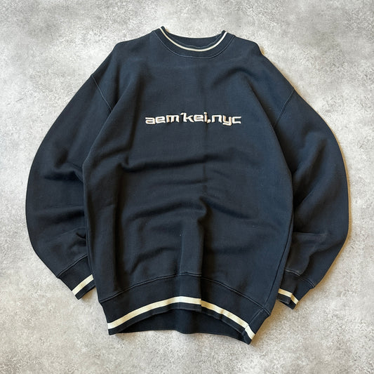 Aem Kei Black Logo Crewneck M