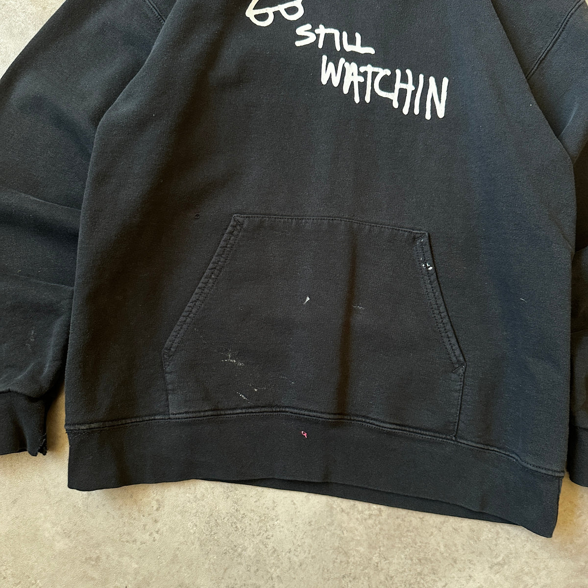 Thrasher Black "Still Watchin" Graphic Hoodie S
