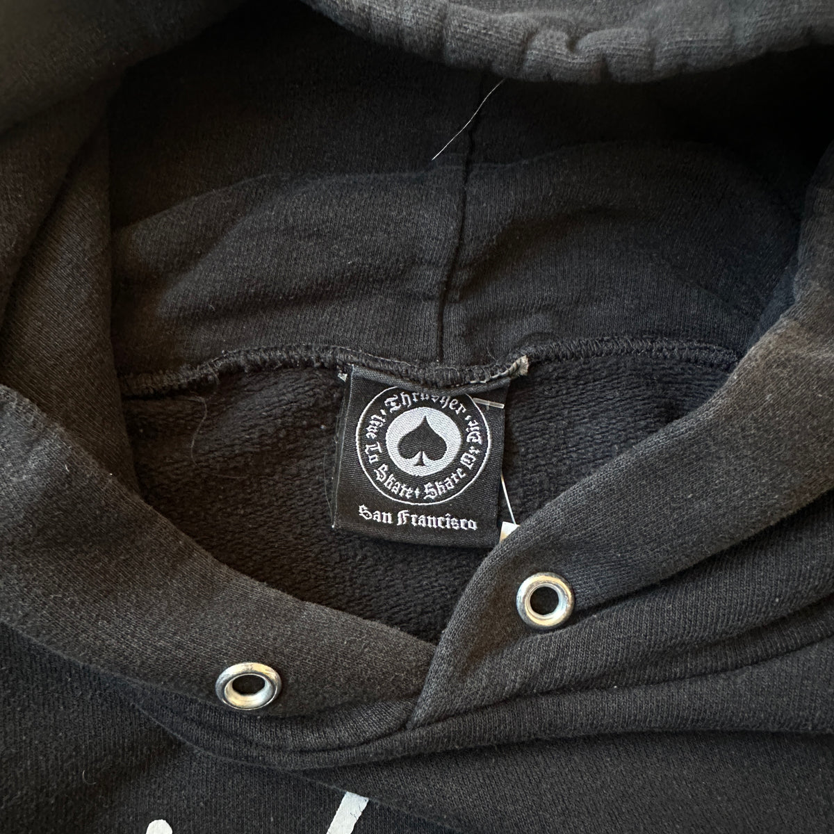 Thrasher Black "Still Watchin" Graphic Hoodie S