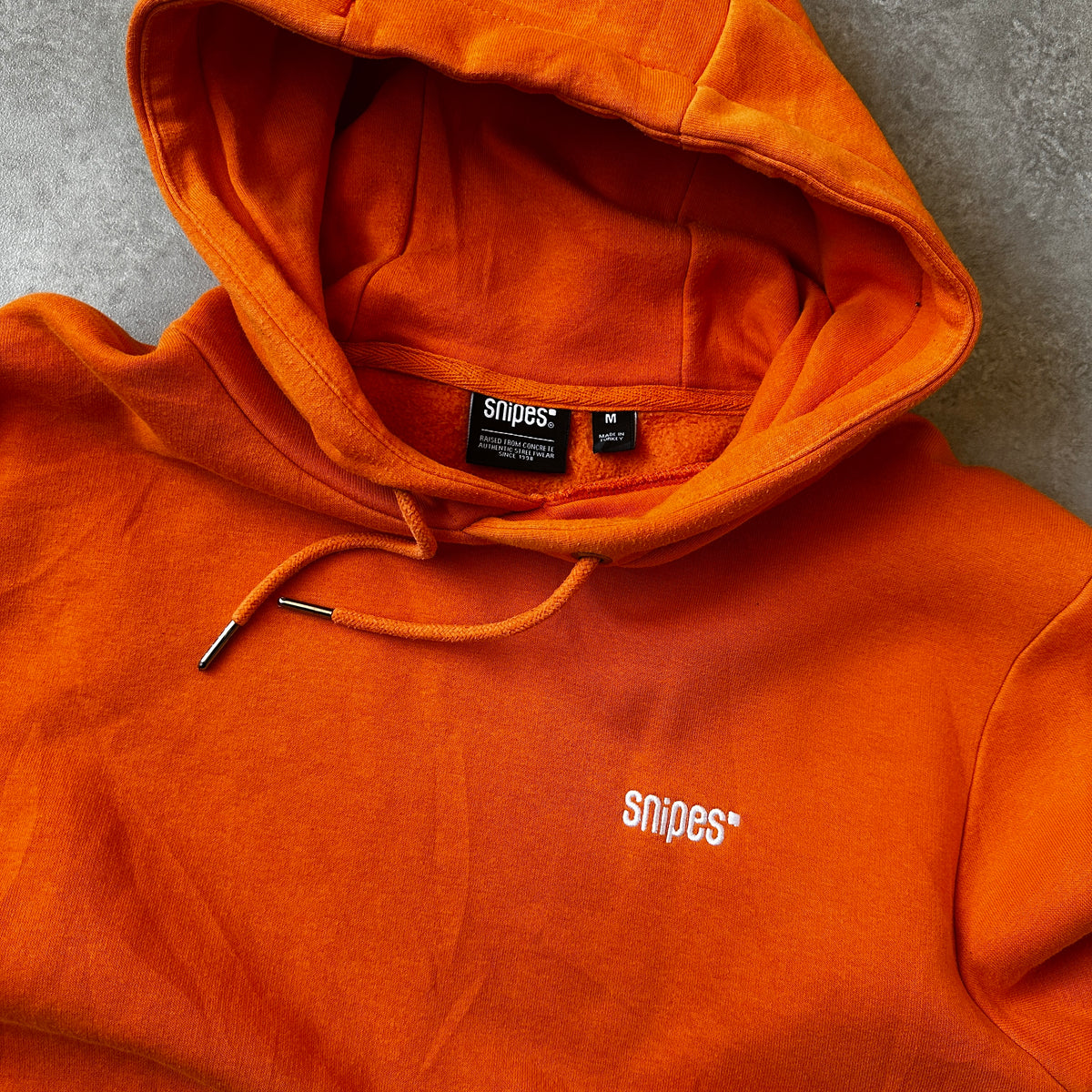 Snipes Orange Small Chest Logo Hoodie M