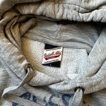 Russell Athletic Grey Athletic Department Graphic Hoodie L