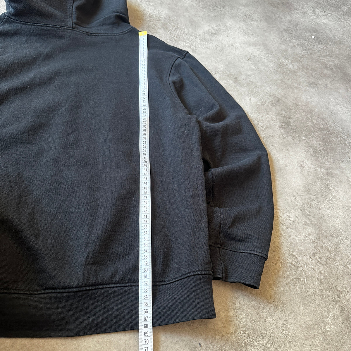 Mennace Black Small Gold Script Logo Hoodie M