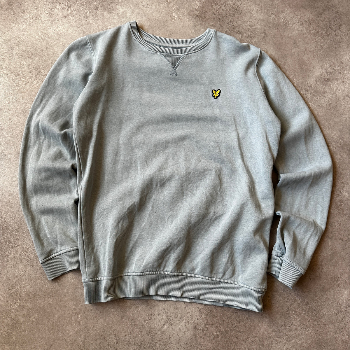 Lyle & Scott Grey Small Eagle Chest Logo Crewneck 152cm