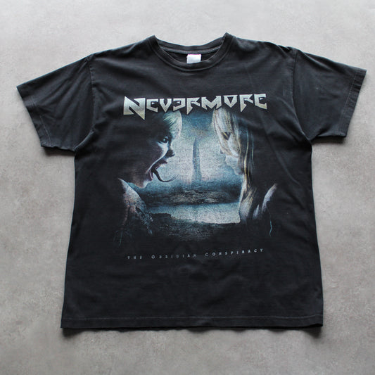 Nevermore “The Obsidian Conspiracy” Band Tee – Black (Man-L, Flawed))