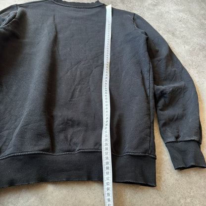 Starter Black Big Front Logo Crewneck M