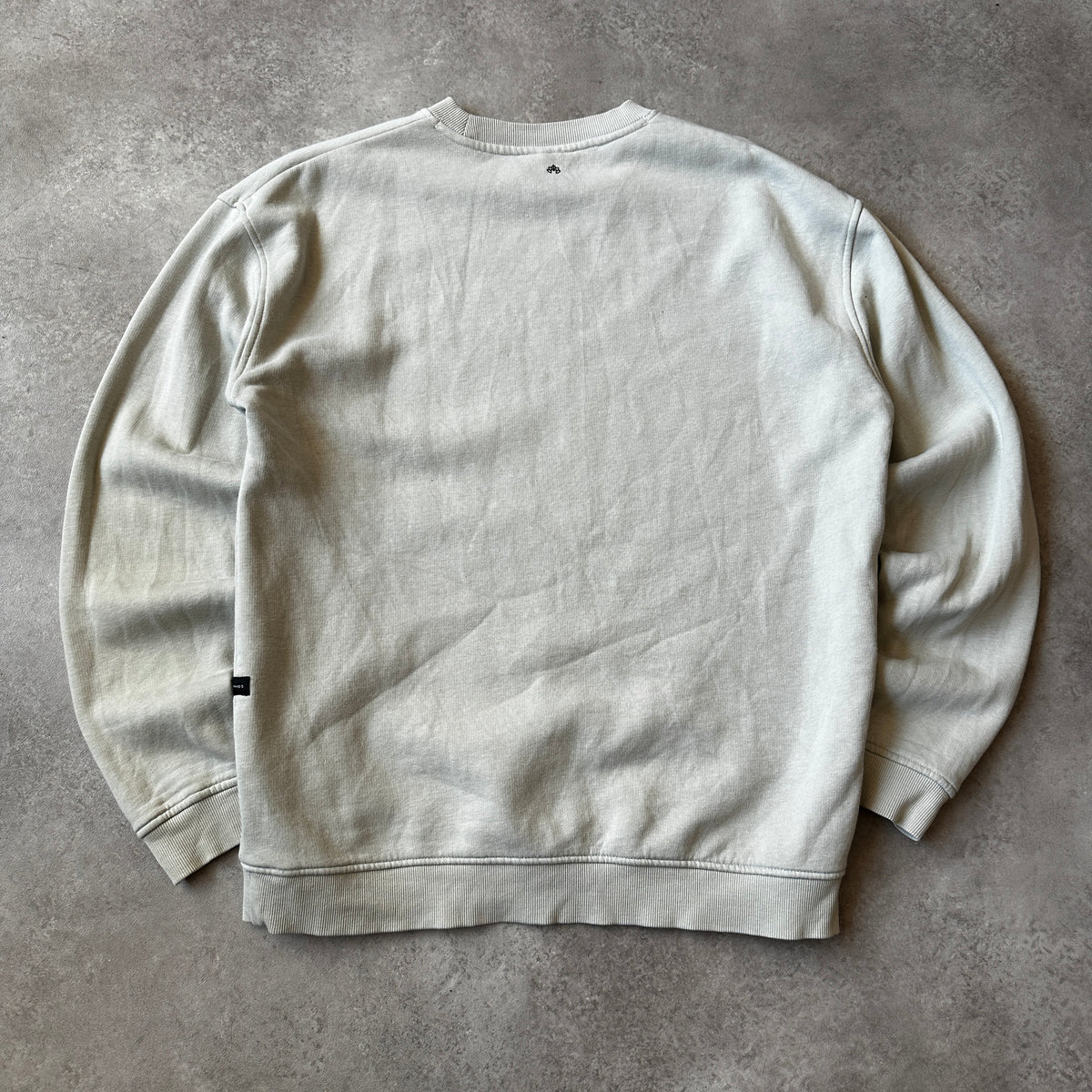 Lost Minds Light Beige Small Script Chest Logo Crewneck S
