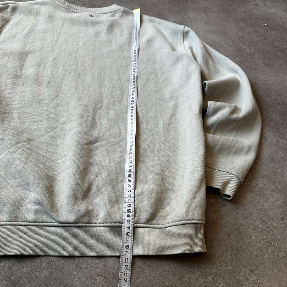 Lost Minds Light Beige Small Script Chest Logo Crewneck S