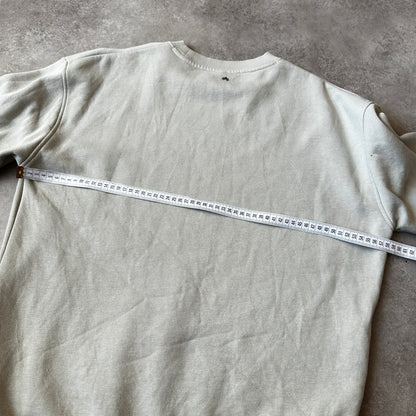 Lost Minds Light Beige Small Script Chest Logo Crewneck S