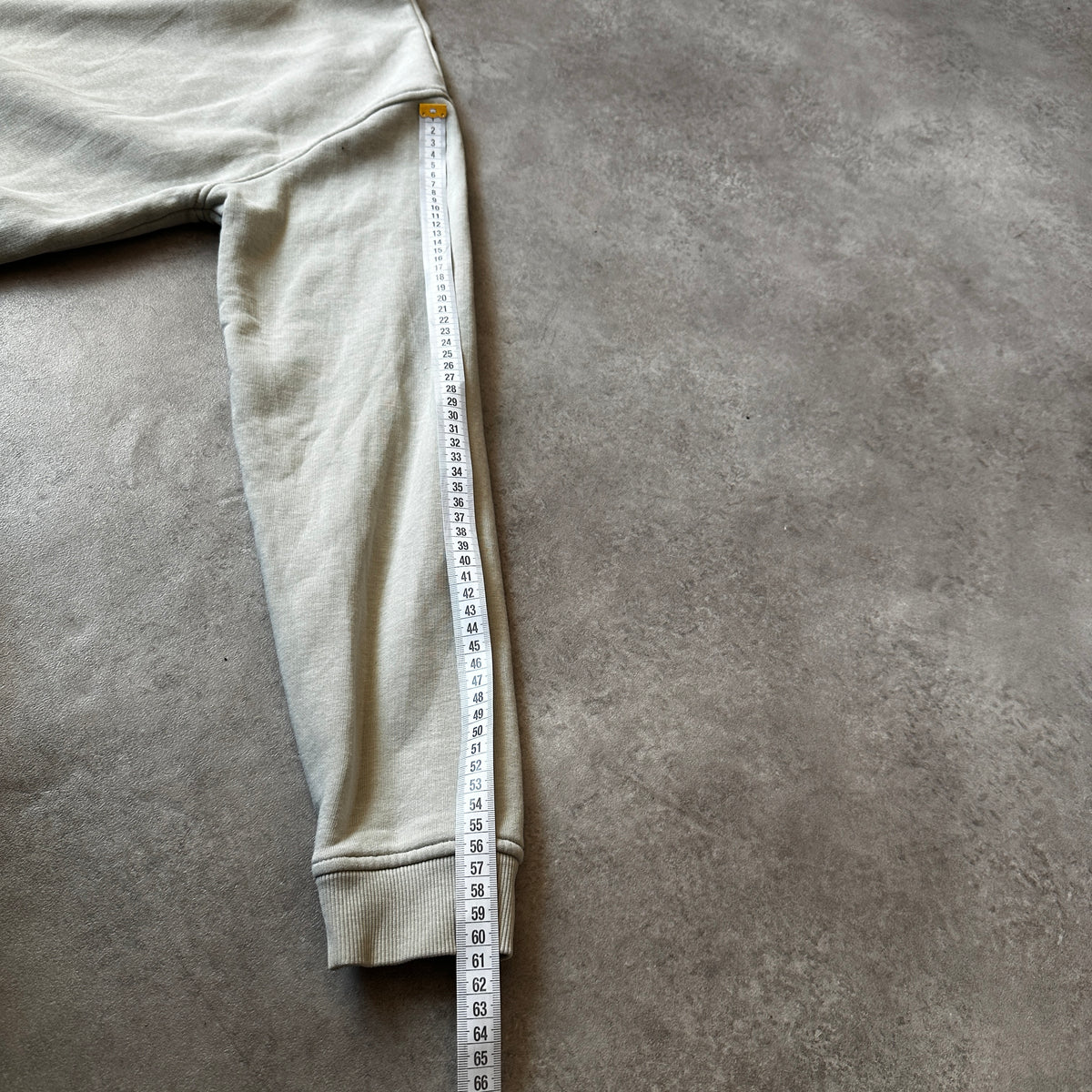 Lost Minds Light Beige Small Script Chest Logo Crewneck S