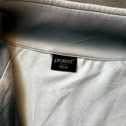Protest Grey & White Striped 1/2 Zip Long Sleeve XXL