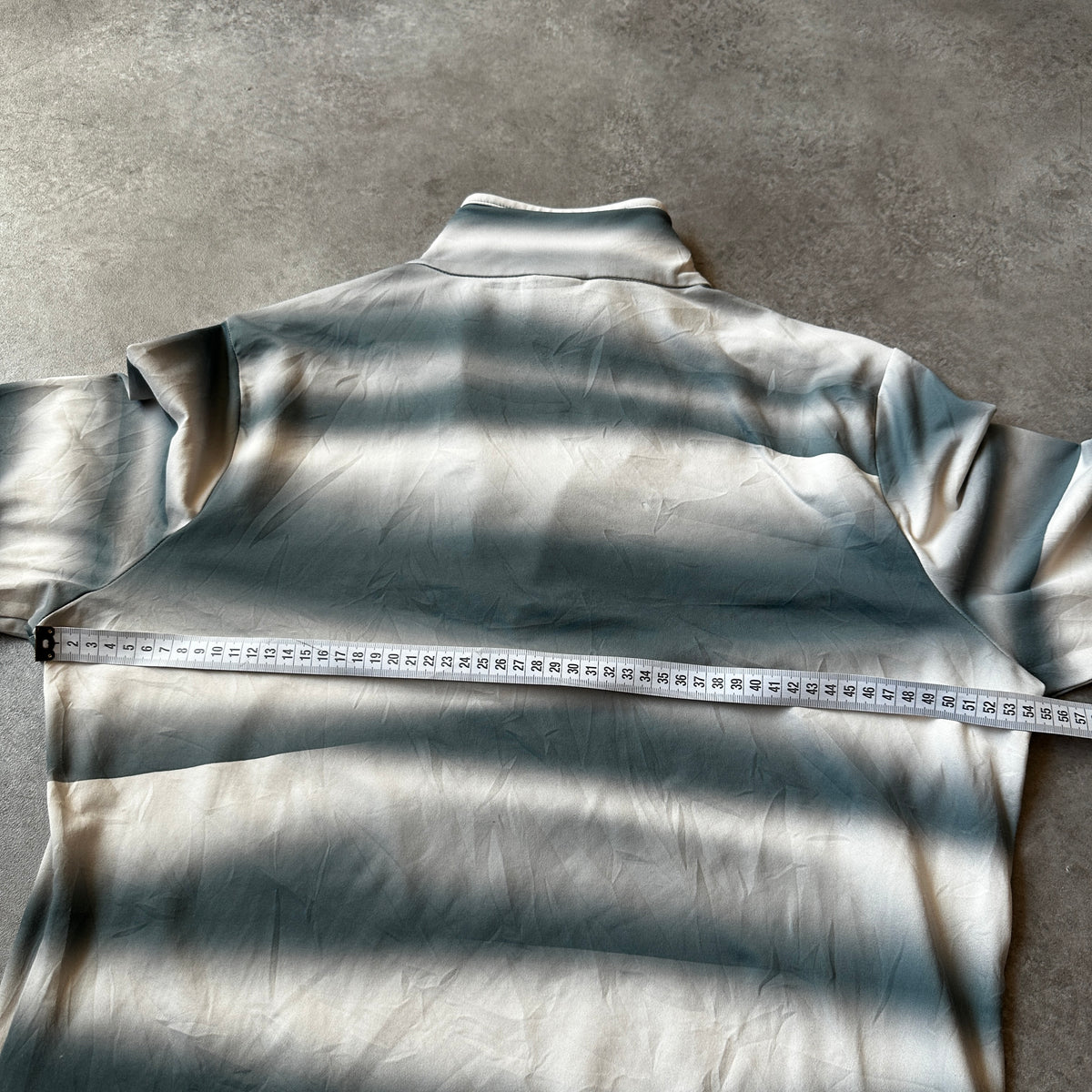 Protest Grey & White Striped 1/2 Zip Long Sleeve XXL