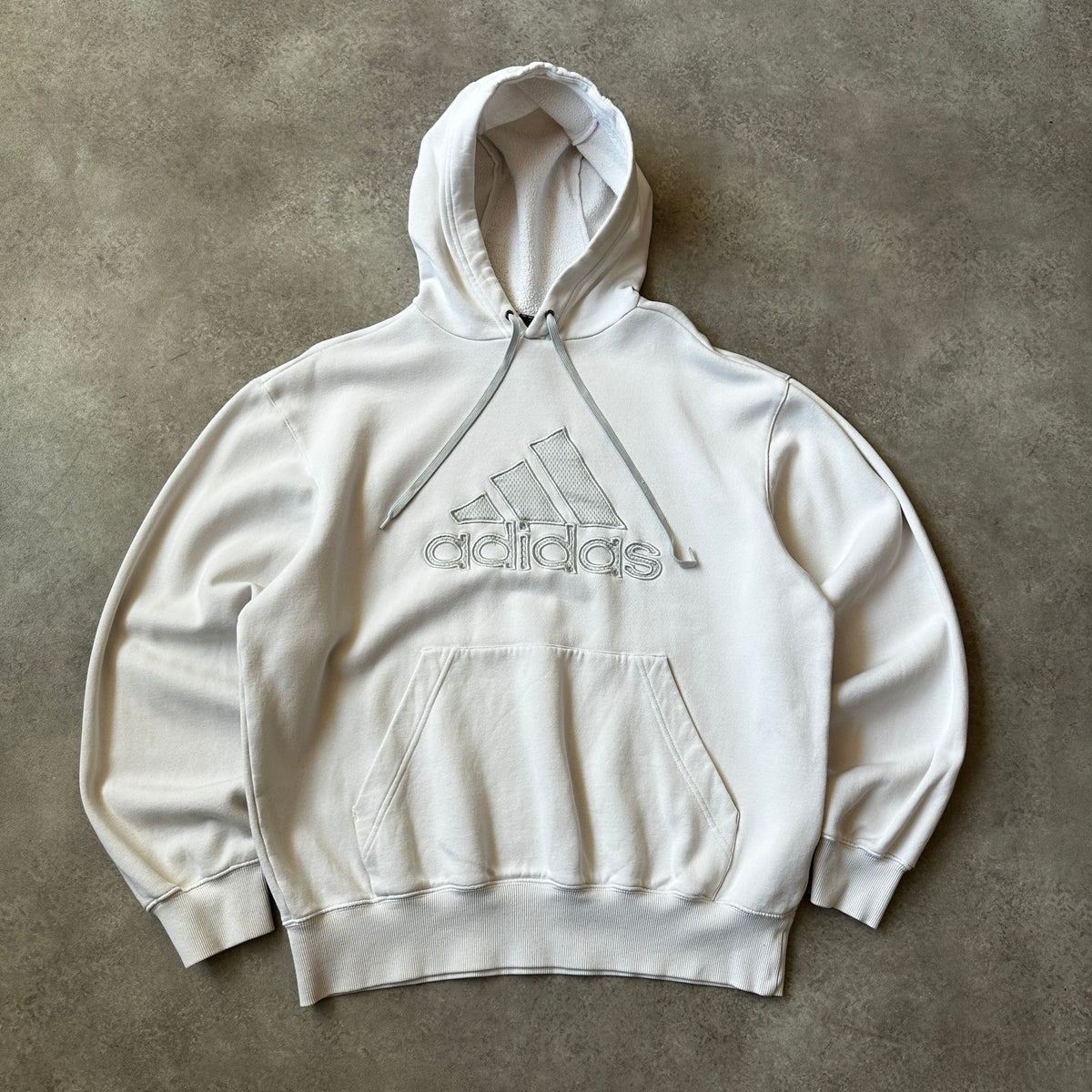 Adidas Off-White Badge of Sport Logo Hoodie M