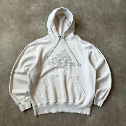 Adidas Off-White Badge of Sport Logo Hoodie M