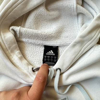 Adidas Off-White Badge of Sport Logo Hoodie M