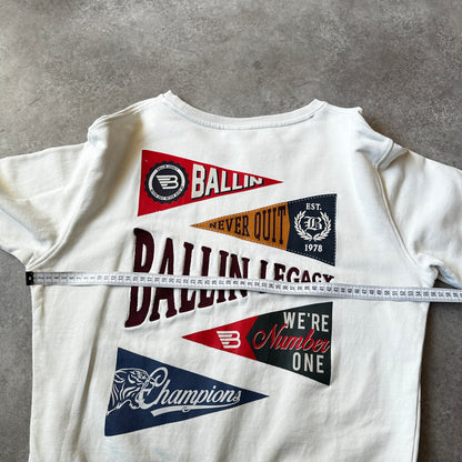 Ballin Off-White Small Chest & Sleeve Logo Crewneck L