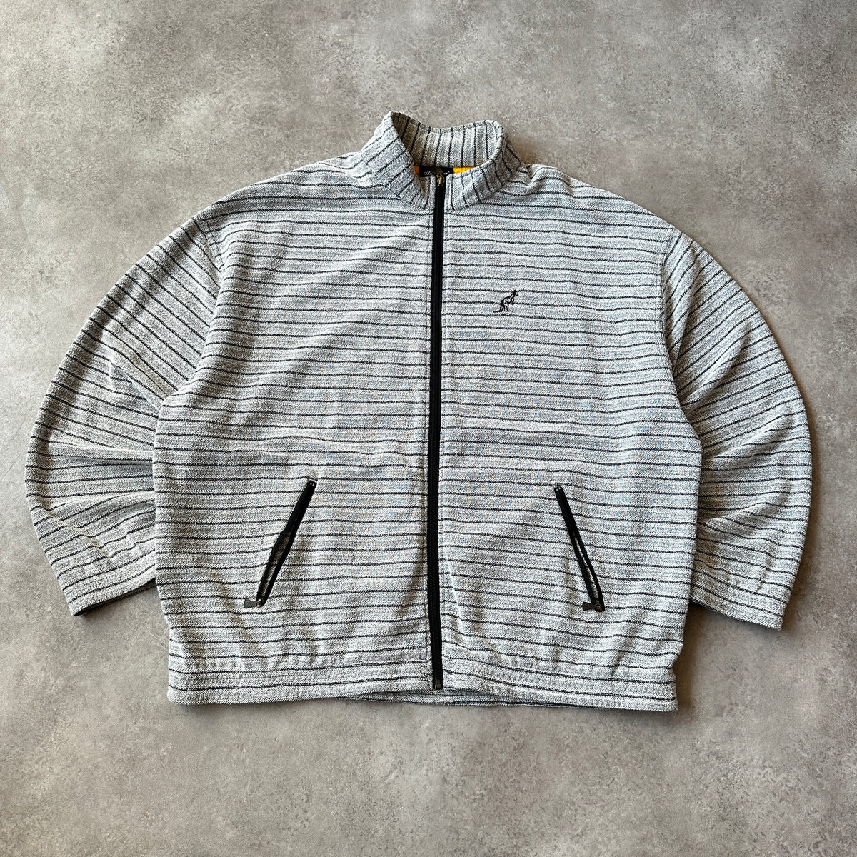 Australian Grey Striped Zip Track Jacket XL