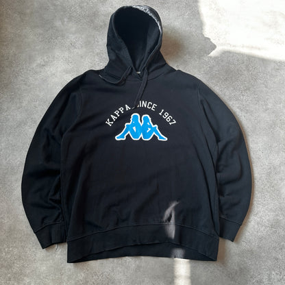 Kappa Black Big Arch Logo Hoodie XXL