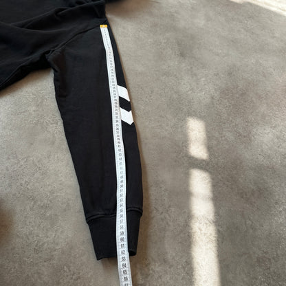 Hummel Black Front & Sleeve Logo Hoodie M
