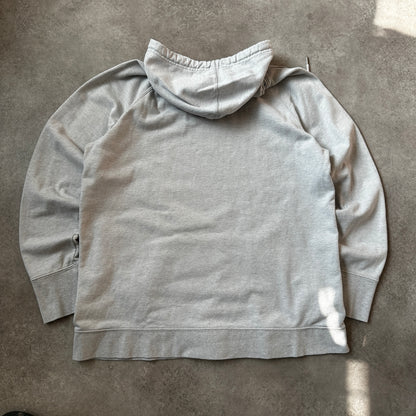 Champion Grey Outlined Script Logo Hoodie XL