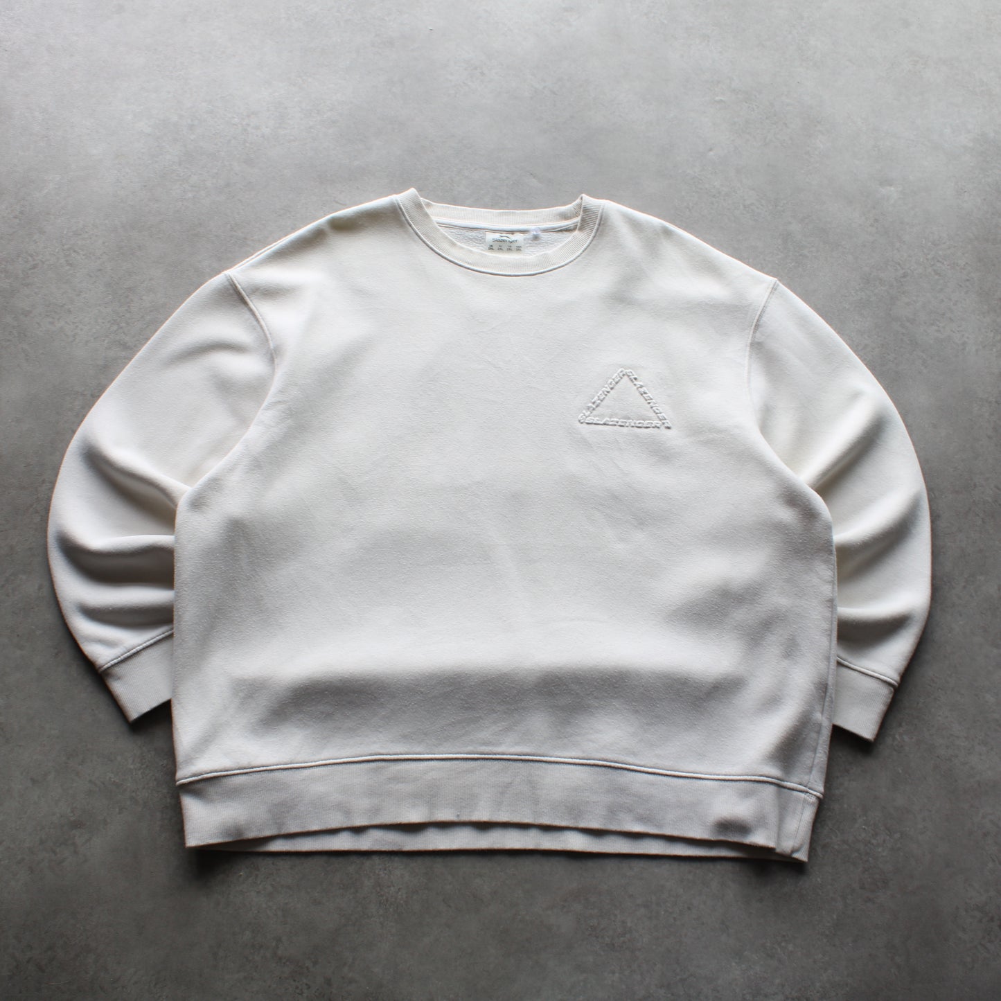 Slazenger Minimal Embroidered Logo Sweatshirt – White (Man-XXL)