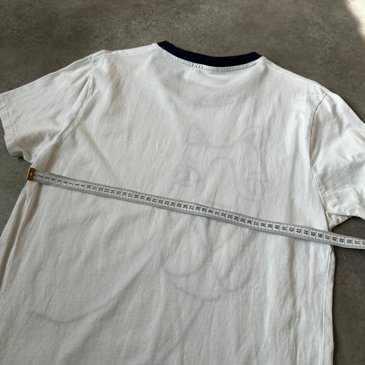 Scotch & Soda Off-White Animal Line Art Graphic Ringer T-Shirt L