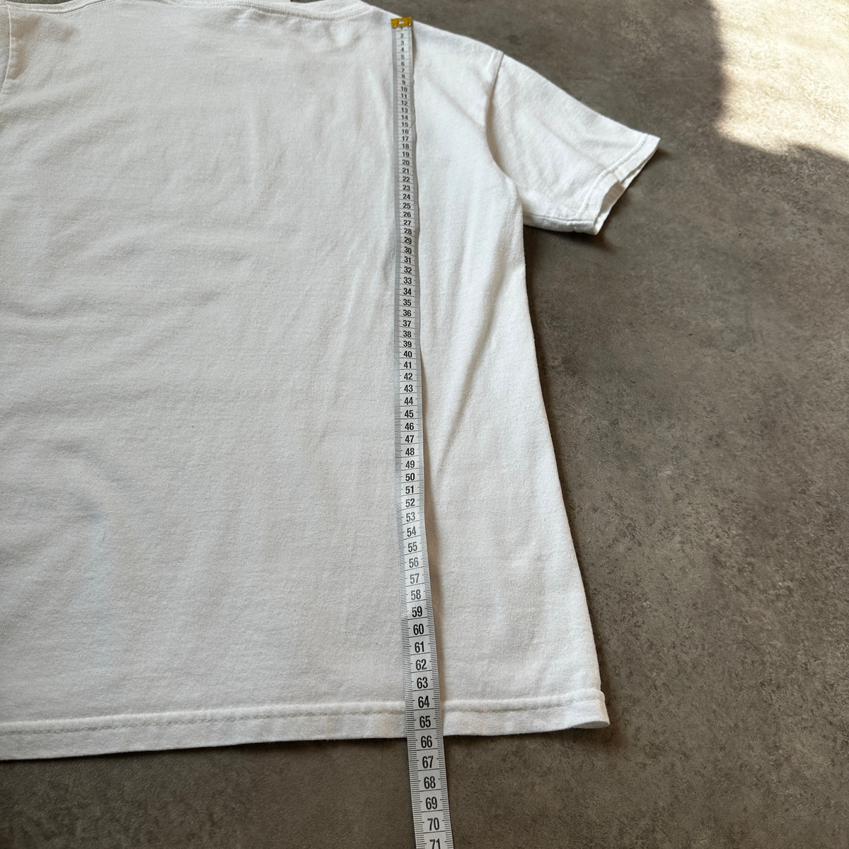 Alstyle White America Fish Graphic T-Shirt S