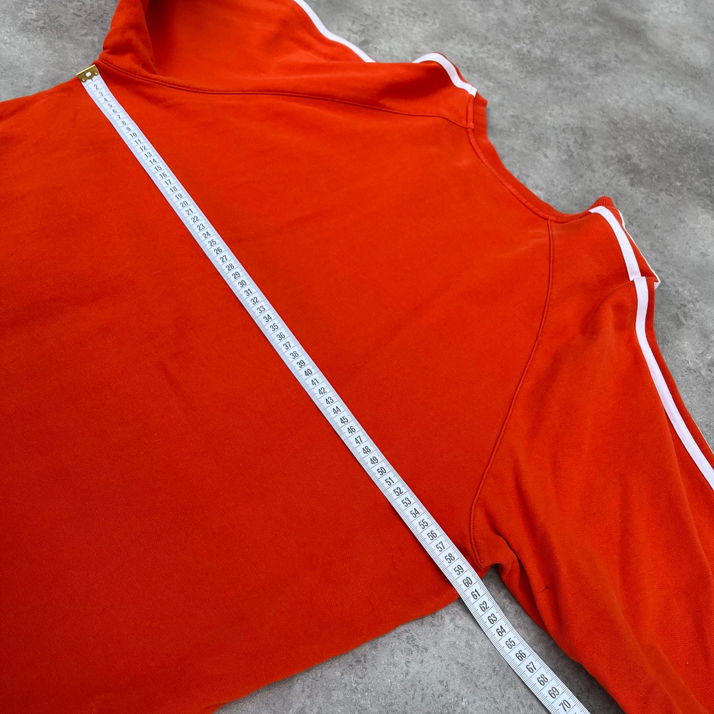 Adidas Orange Three Stripe Sweatshirt XL