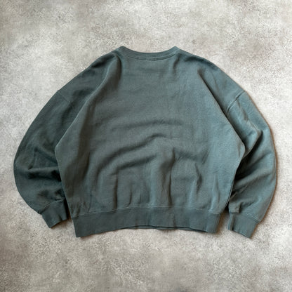 America Today Faded Green "New York City" Graphic Crewneck S
