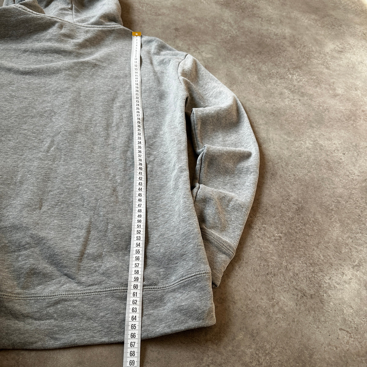 Hollister Grey Stacked Logo Hoodie M