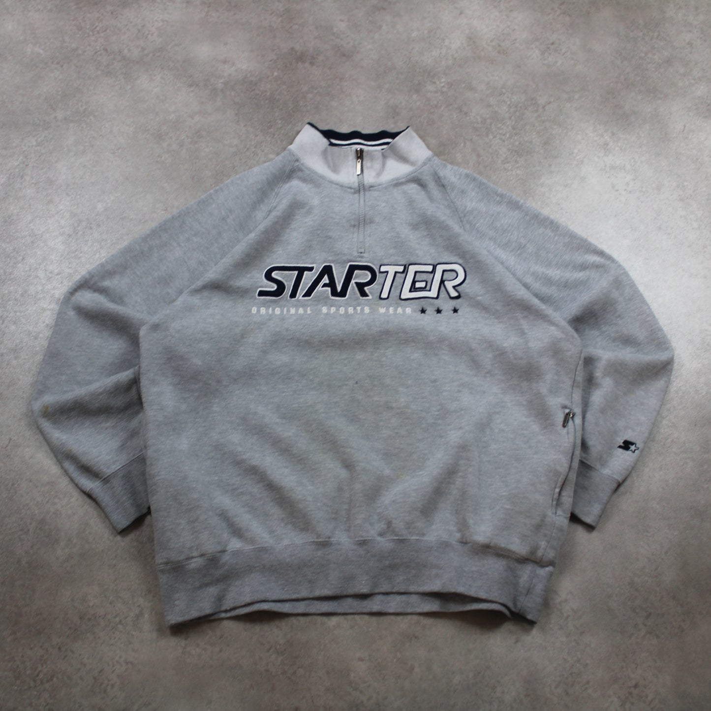 Starter 1/4 Zip Sweatshirt (Men-XL) [SPOTTED]
