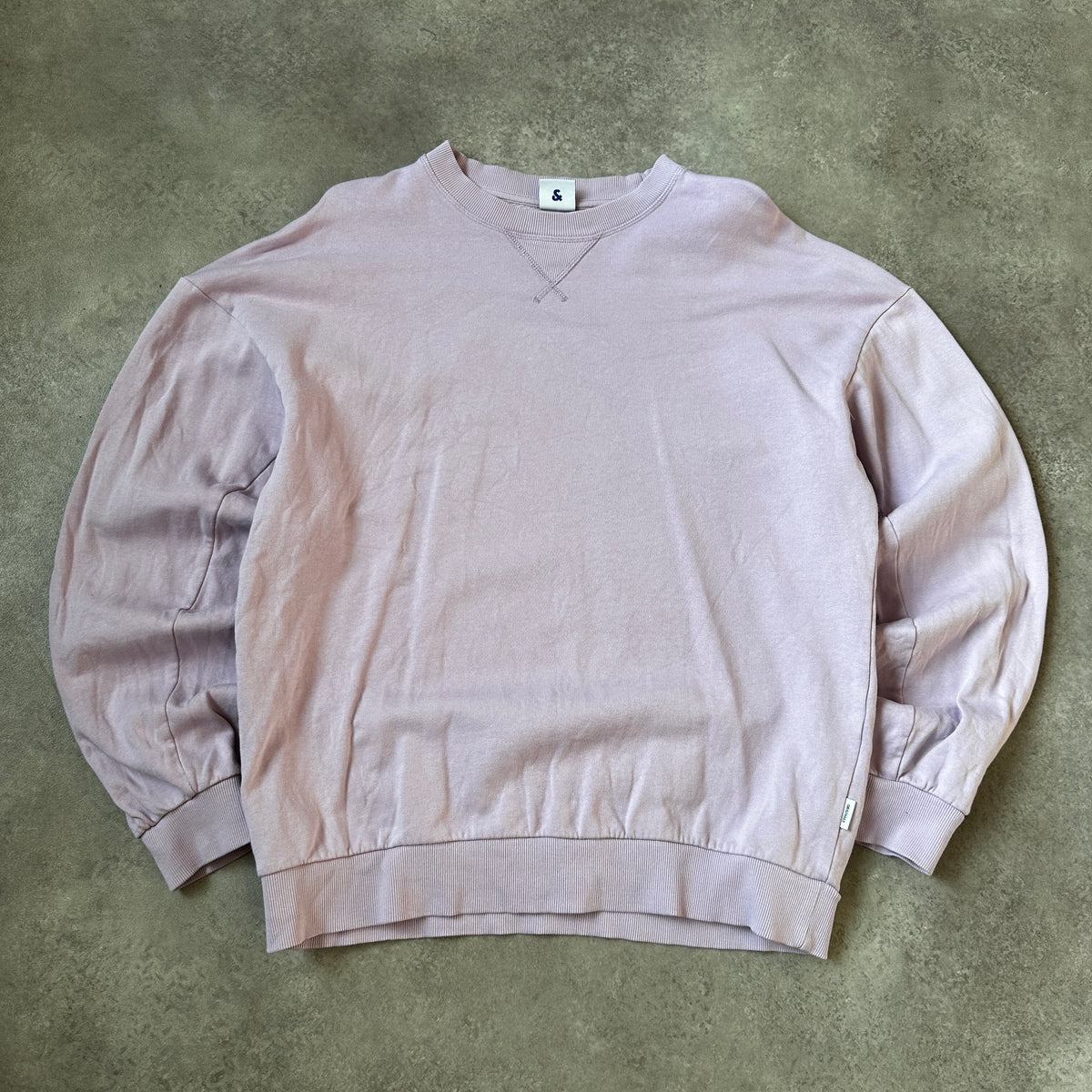 Jack & Jones Lavender Plain Crewneck Sweatshirt M