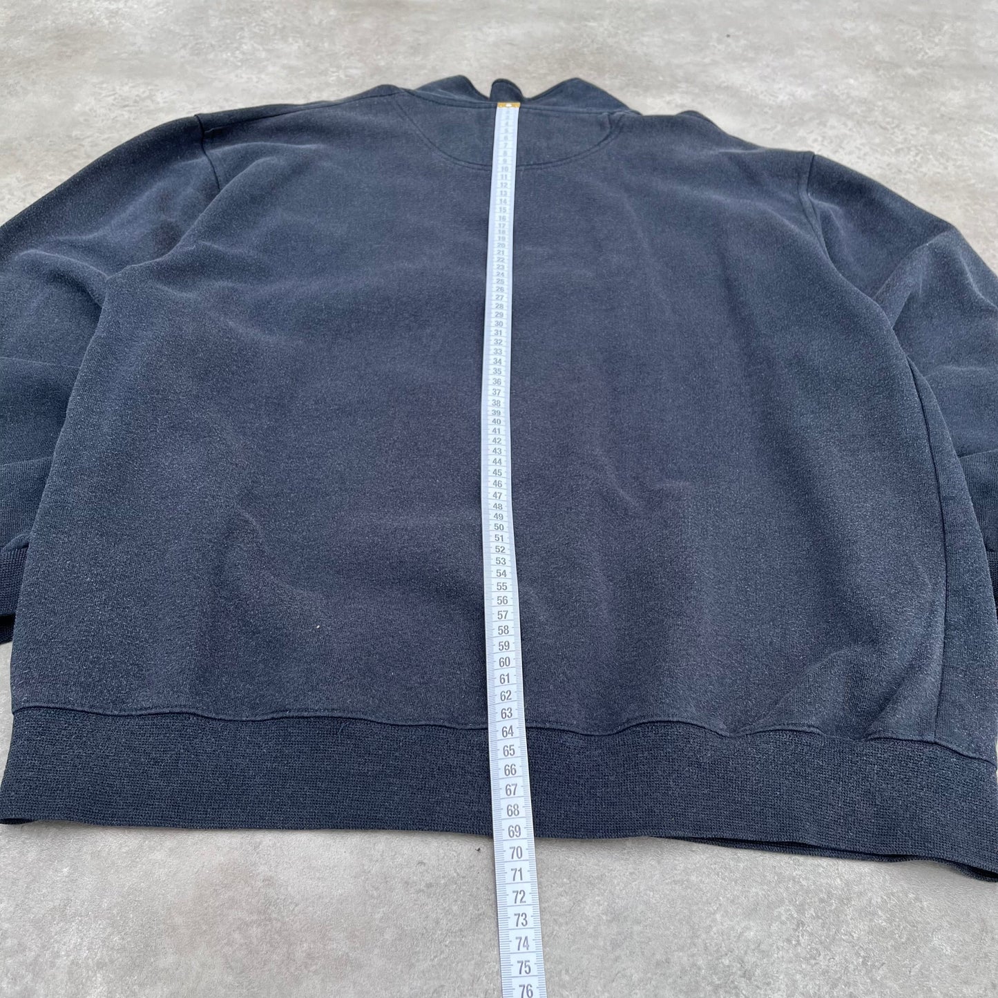 Champion Navy Quarter Zip Sweatshirt L