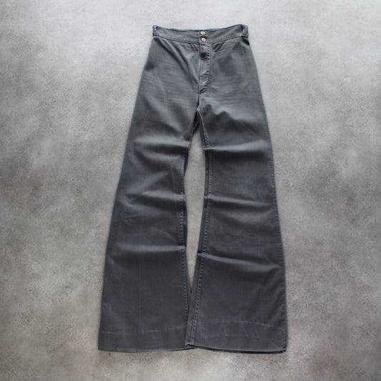 Puss Krazy Vintage Flare Pants – Charcoal Grey (Woman-M)