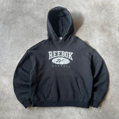 Reebok Black Classic Arch Logo Hoodie M