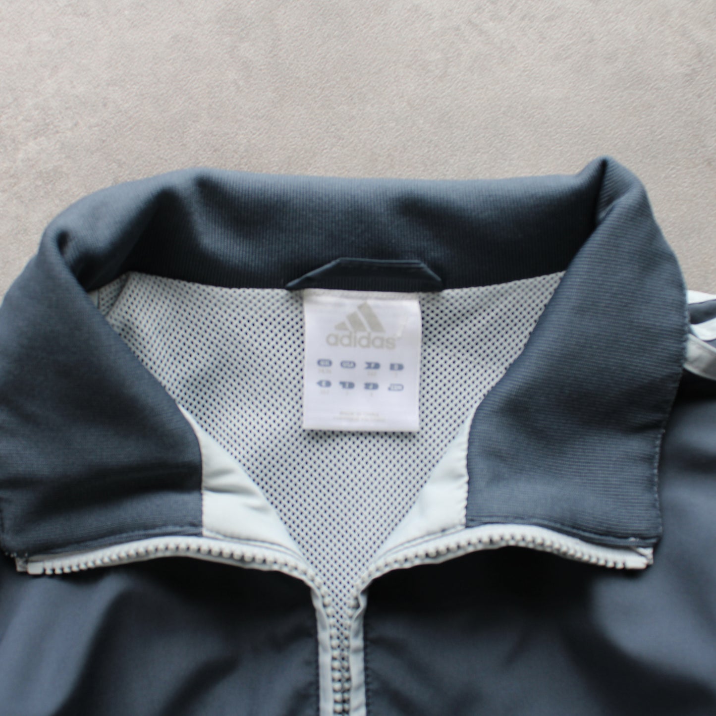 Adidas Vintage Track Jacket – Grey & Navy (Man-L)