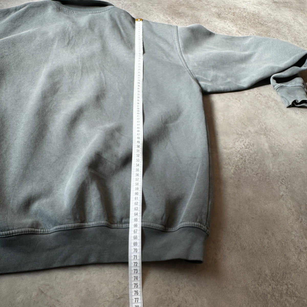 Adidas Sage Green Small Chest Logo 1/4 Zip Sweatshirt L