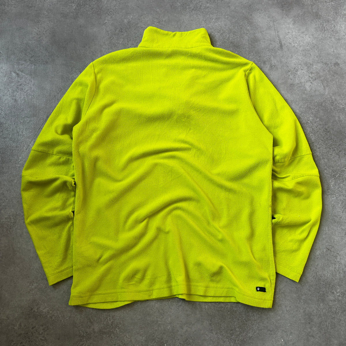 Protest Neon Yellow Fleece 1/2 Zip Sweatshirt L