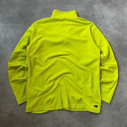 Protest Neon Yellow Fleece 1/2 Zip Sweatshirt L