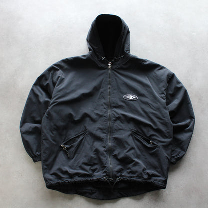 Killer Loop Vintage Windbreaker Jacket – Black (Man-XXL)