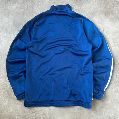 Adidas Blue Three Stripe Zip Track Jacket 168cm