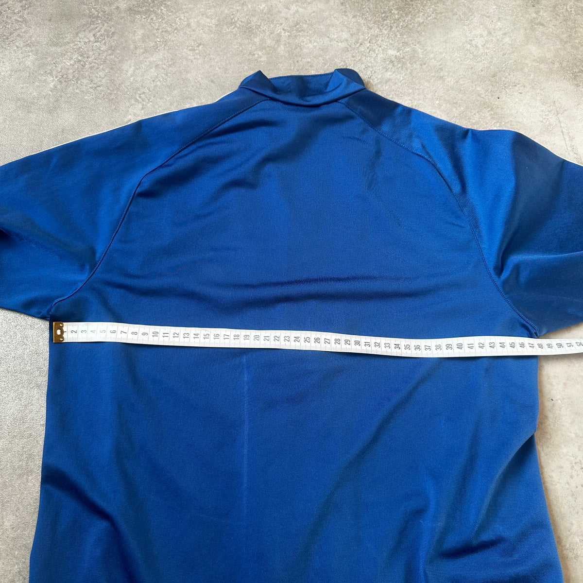Adidas Blue Three Stripe Zip Track Jacket 168cm