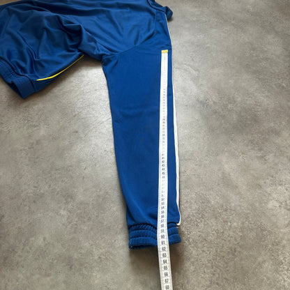 Adidas Blue Three Stripe Zip Track Jacket 168cm