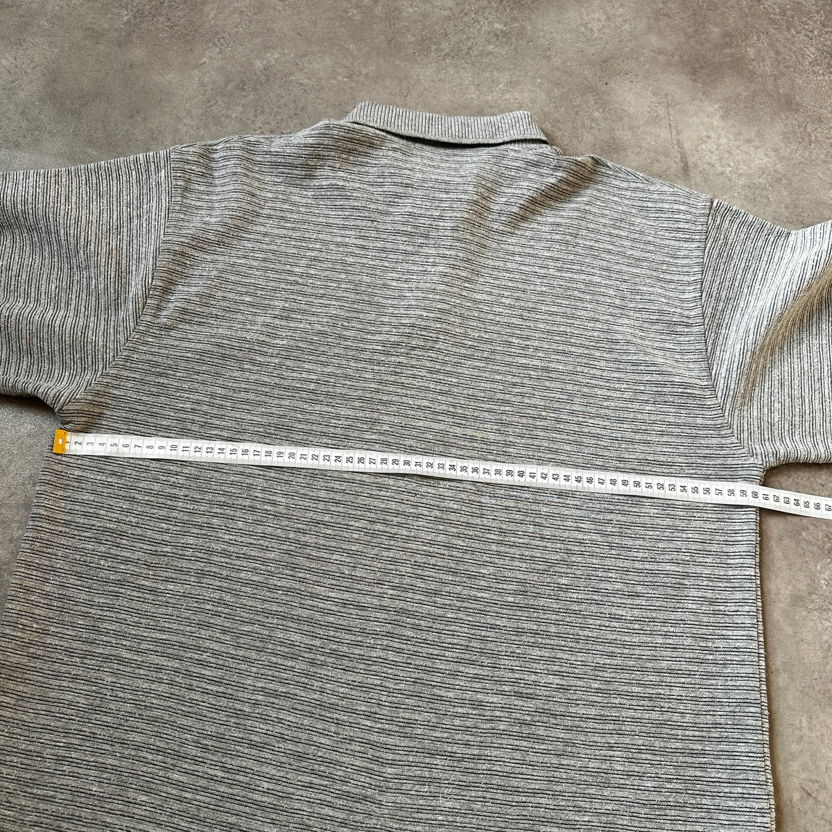 Billy Dean White & Black Striped Toweling V-Neck T-Shirt XXL