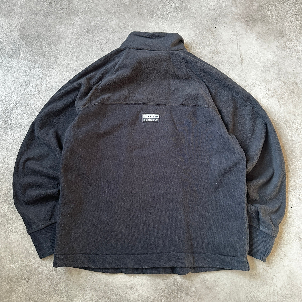 Adidas Grey Small Trefoil Chest Logo Crewneck XS