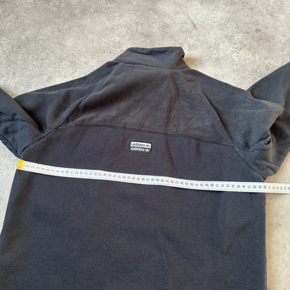 Adidas Grey Small Trefoil Chest Logo Crewneck XS