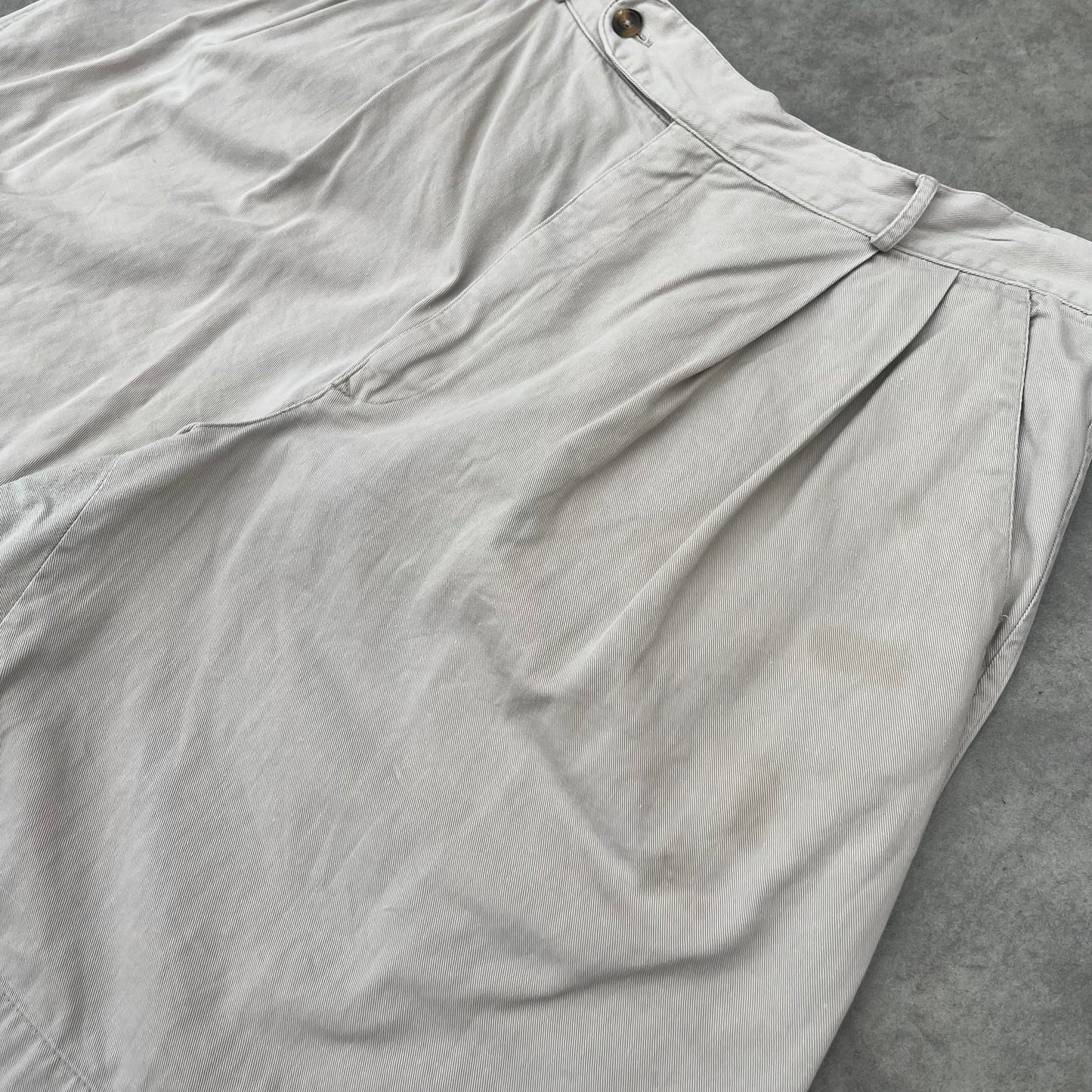 Structure Beige Pleated Shorts W38