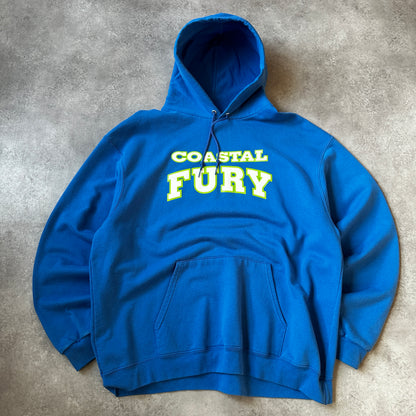 Champion Maroon Applique Logo Hoodie XXL