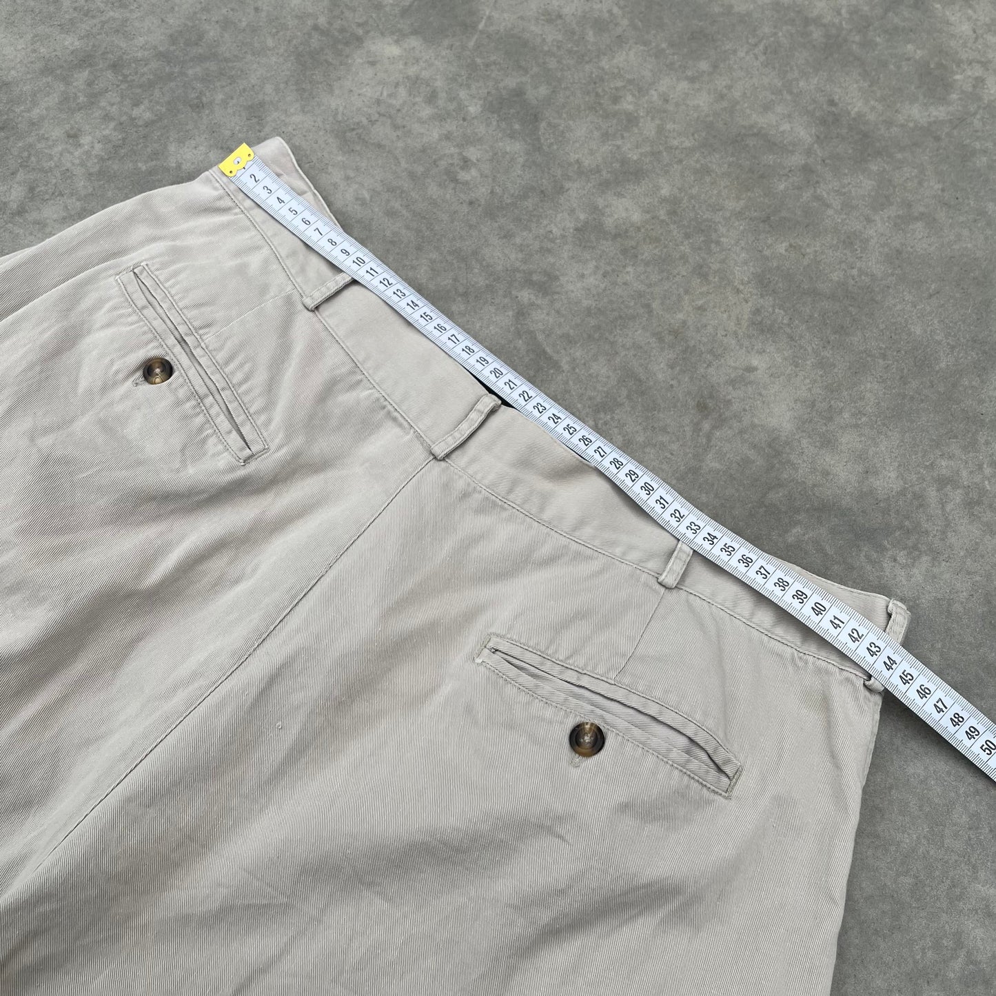 Structure Beige Pleated Shorts W38