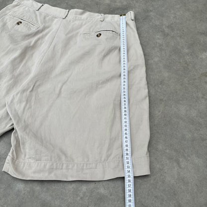 Structure Beige Pleated Shorts W38