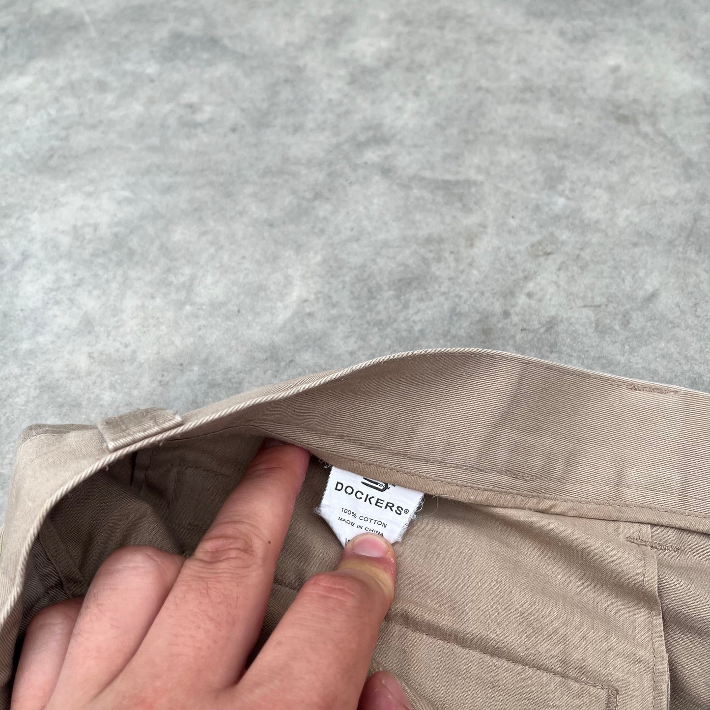 Dockers Beige Pleated Shorts W38